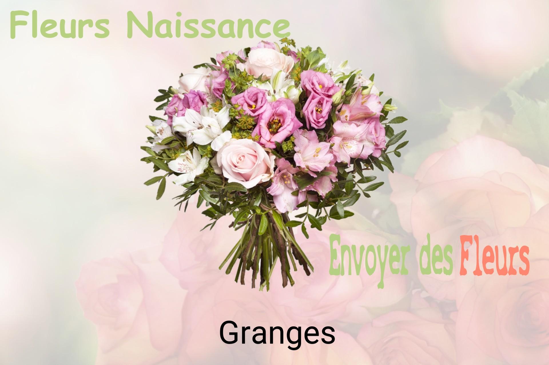 Bouquet de fleurs de naissance livré à Granges